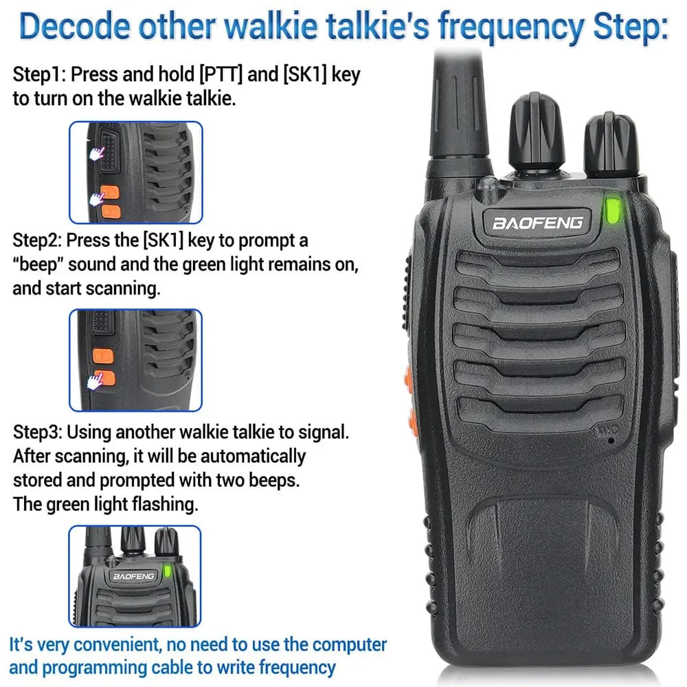 [2 Pack] Baofeng BF-888S PMR446 Licence-Free Two-Way Radios