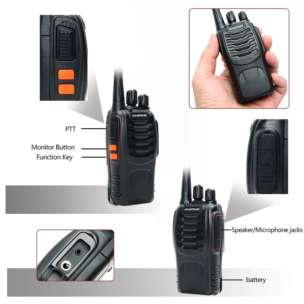 [2 Pack] Baofeng BF-888S PMR446 Licence-Free Two-Way Radios