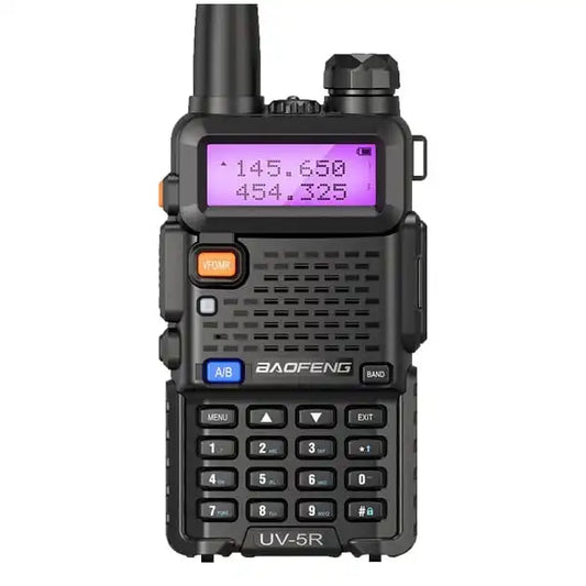 Baofeng UV-5R Dual Band VHF UHF Two Way Radio - Black